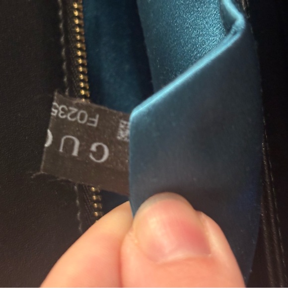 GUCCI GG Ophidia Sherry Line Medium Red Suede & Black Patent Leather Crossbody - Picture 13 of 15